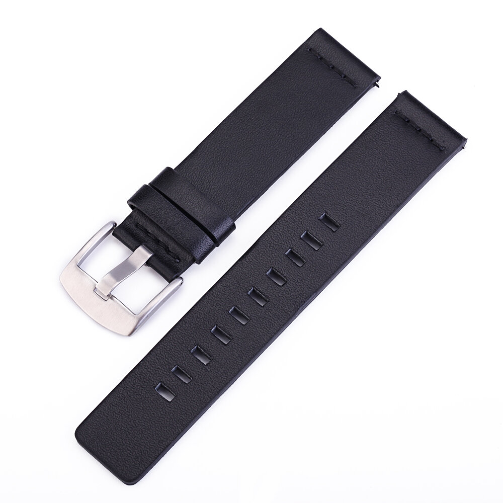 Bakeey 18/20/22mm Width Universal Pure Genuine Leather Watch Band Strap Replacement for Samsung Galaxy Watch 3 41mm / Gear S3 /