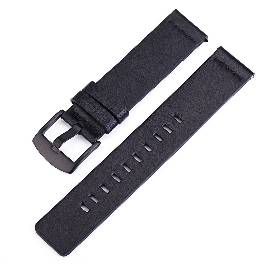 Bakeey 18/20/22mm Width Universal Pure Genuine Leather Watch Band Strap Replacement for Samsung Galaxy Watch 3 41mm / Gear S3 /