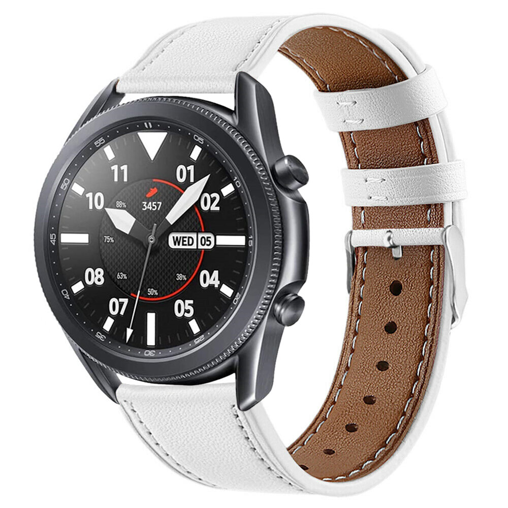 Bakeey 20/22mm Width Casual First-Layer Genuine Leather Watch Band Strap Replacement for Samsung Galaxy Watch 3 41/45mm