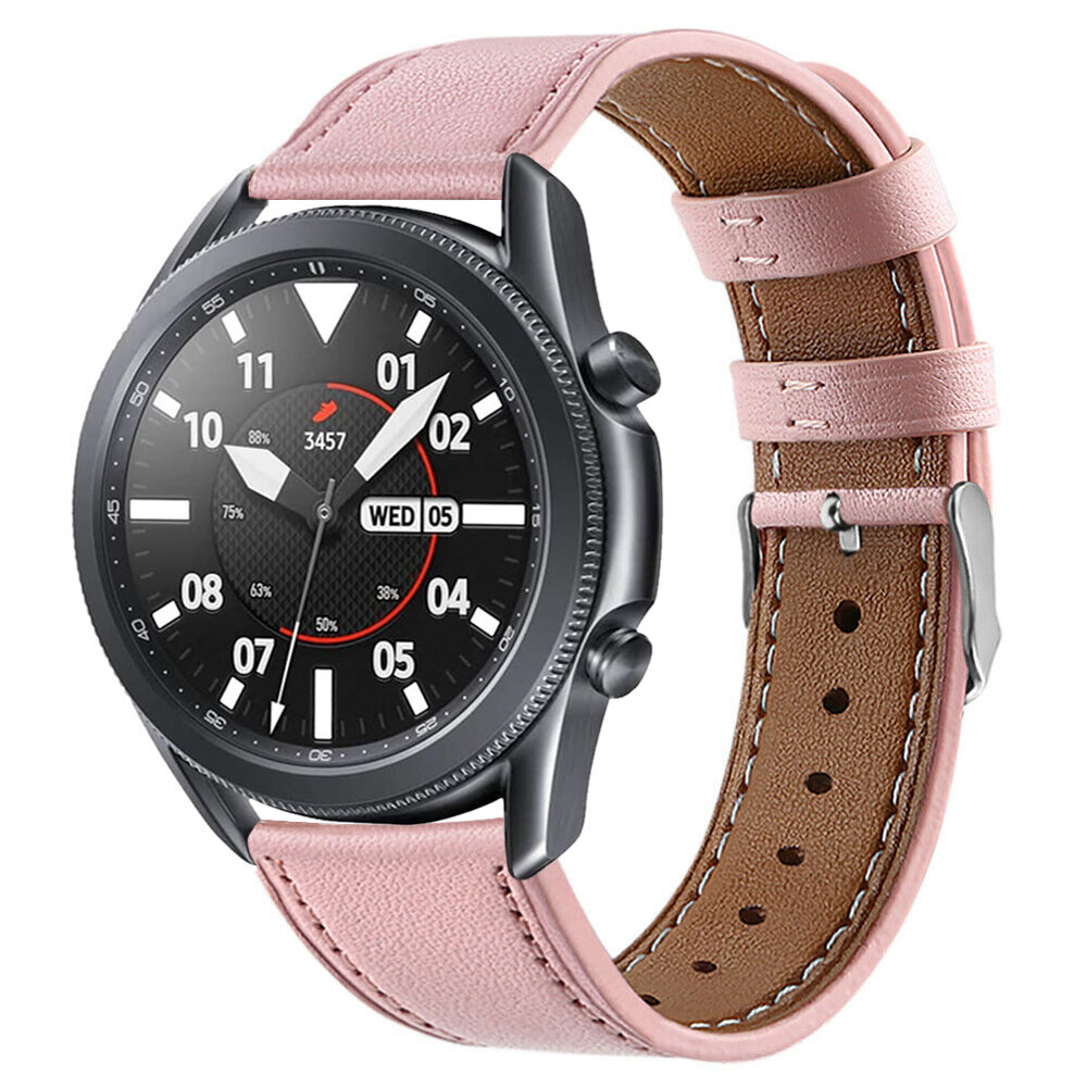 Bakeey 20/22mm Width Casual First-Layer Genuine Leather Watch Band Strap Replacement for Samsung Galaxy Watch 3 41/45mm