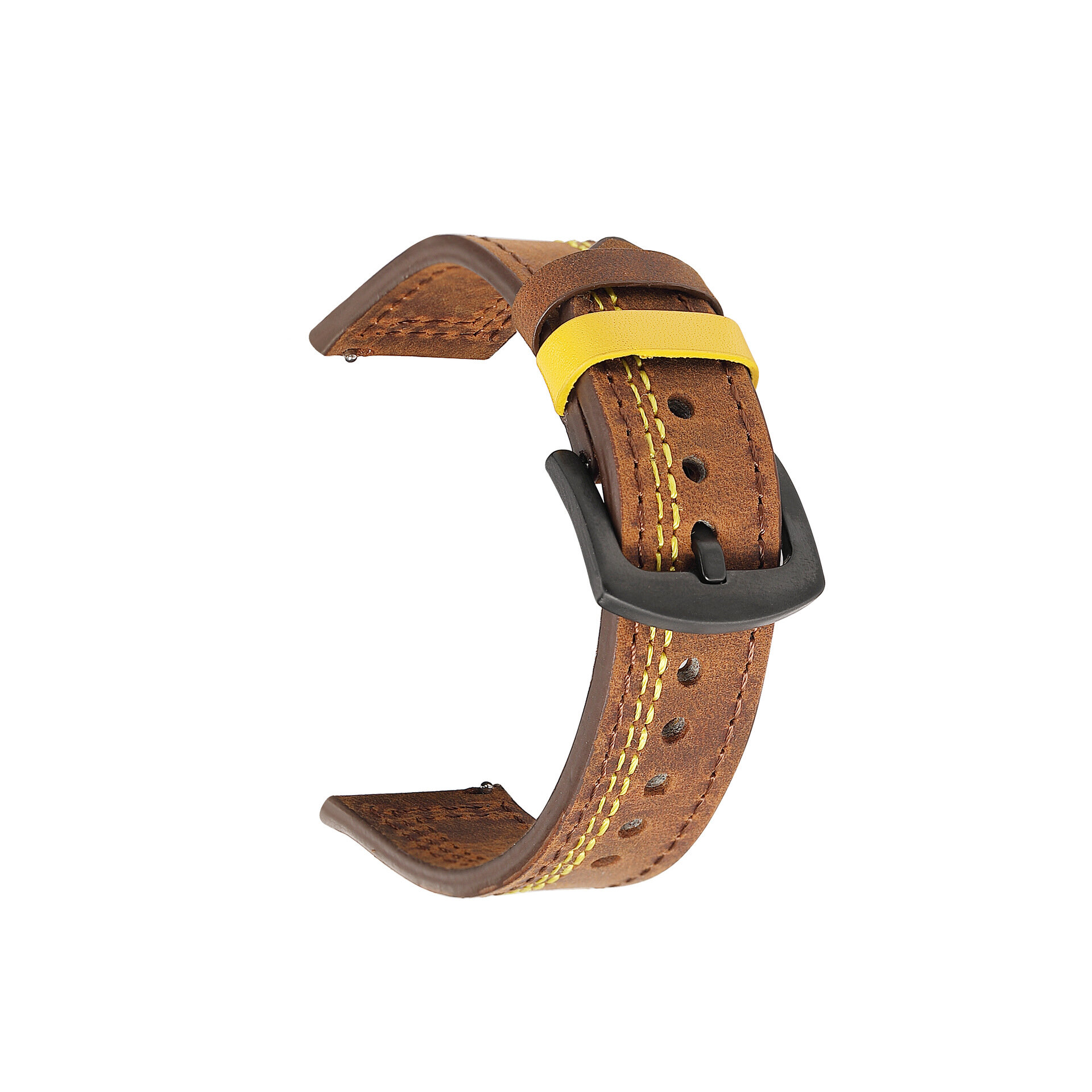 Bakeey 18/20/22/24mm Width Universal First-Layer Genuine Leather Watch Band Strap Replacement for Samsung Galaxy Watch 3