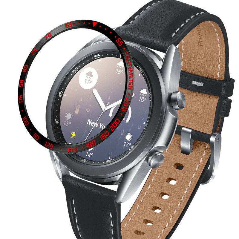 Sikai Time / Speed Tachymeter Scale Metal Outer Edge Cover Watch Bezel Ring Dial for Samsung Galaxy Watch 3 41 / 45mm