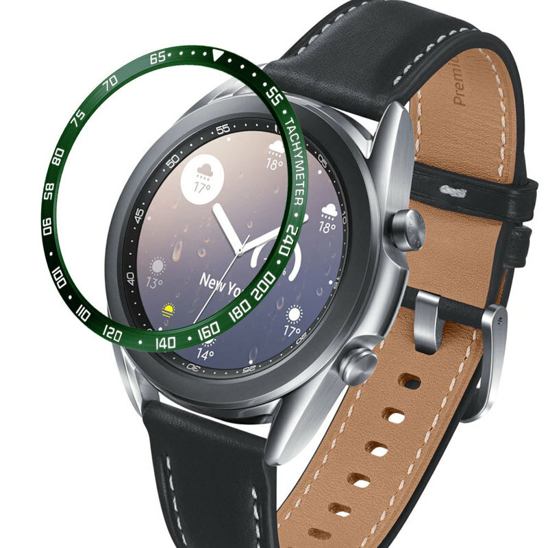 Sikai Time / Speed Tachymeter Scale Metal Outer Edge Cover Watch Bezel Ring Dial for Samsung Galaxy Watch 3 41 / 45mm