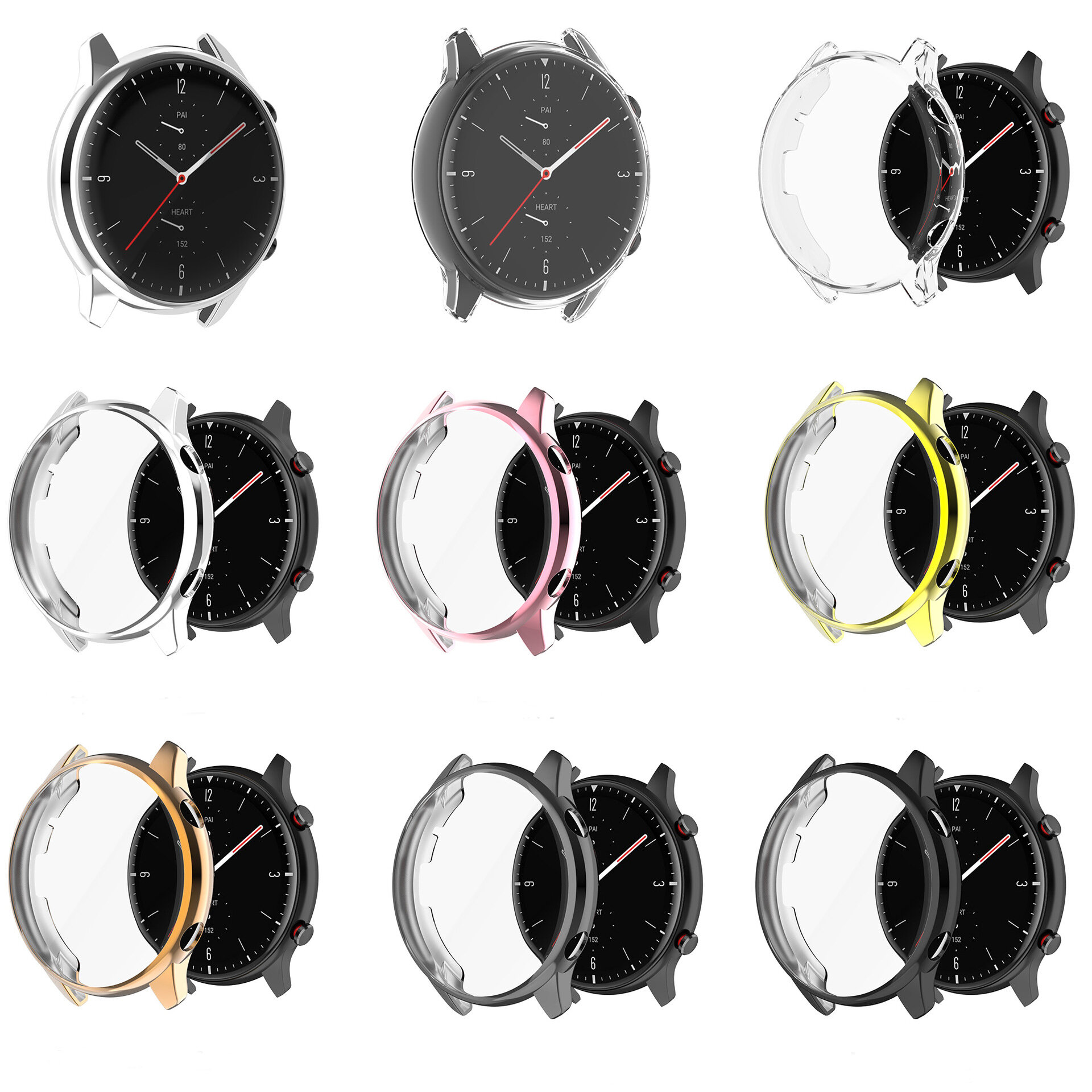 Bakeey TPU All-inclusive Scratch Resistant Watch Case Cover Watch Shell Protector For Amazfit GTR 2