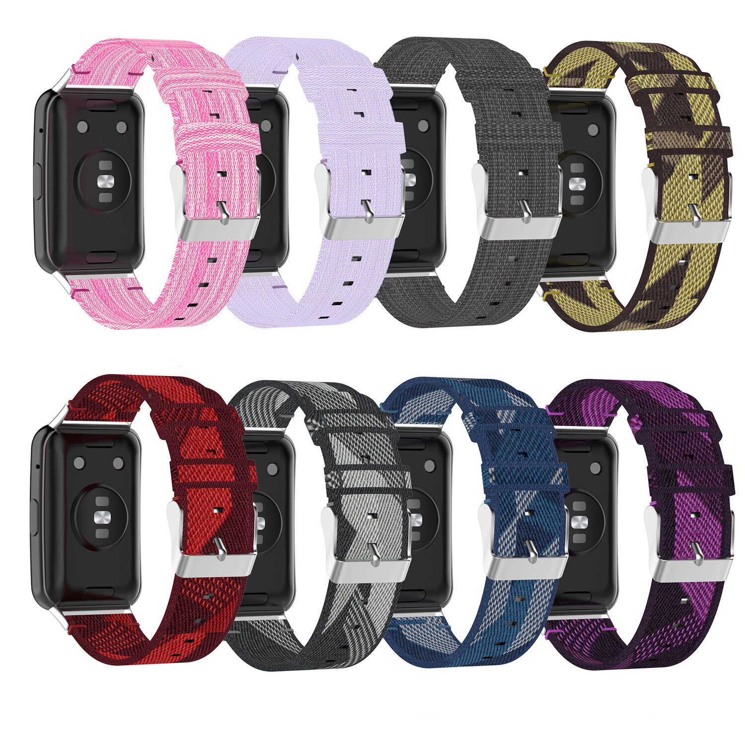 Bakeey Multi-color Nylon Braided Replacement Strap Smart Watch Band For Huawei Watch Fit