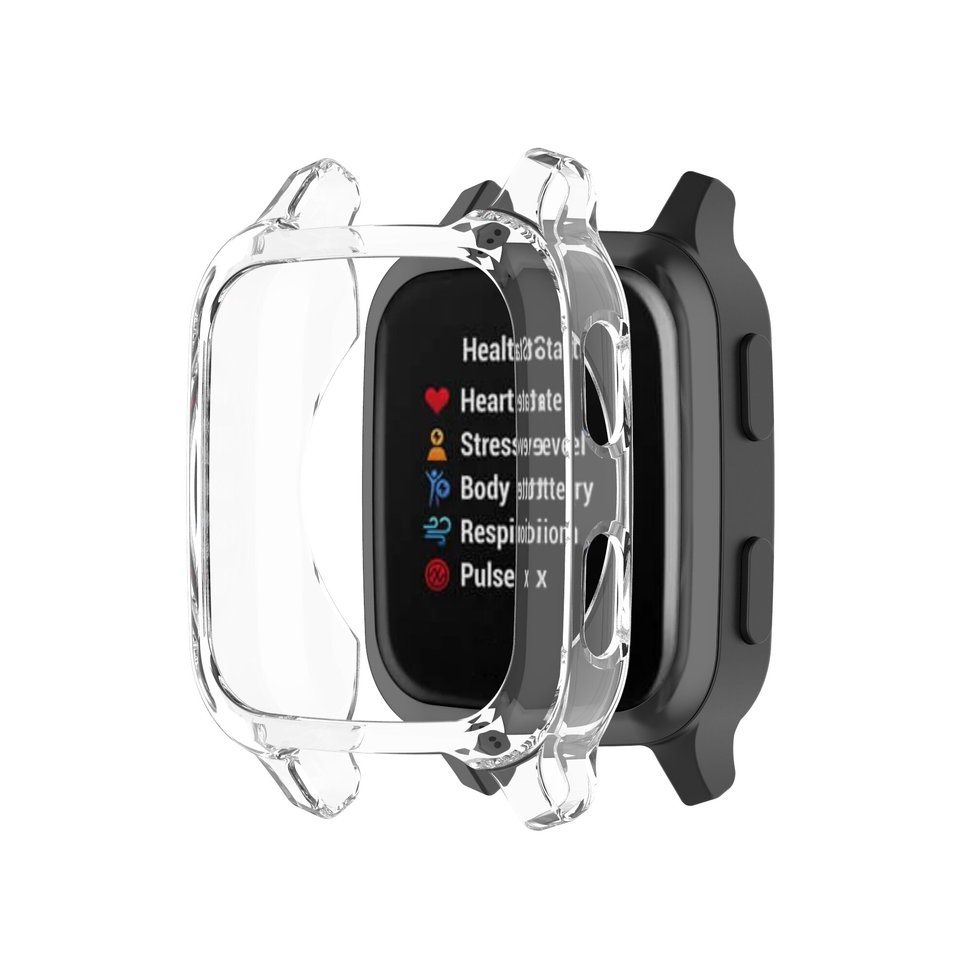 Bakeey TPU Transparent Half-pack Watch Case Cover Watch Shell Protector For Garmin Venu sq