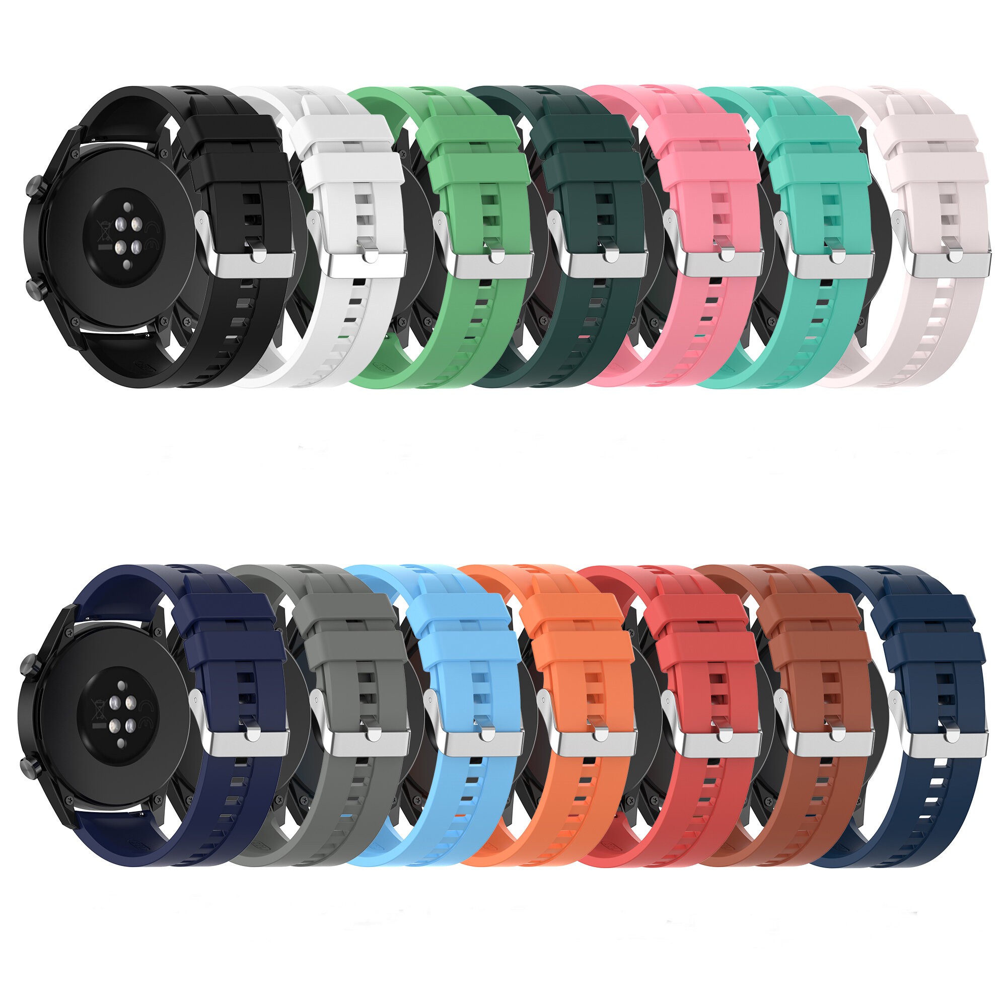 Bakeey 22mm Multi-color Silicone Replacement Strap Smart Watch Band For Huawei Watch GT2 46MM/GT2 Pro