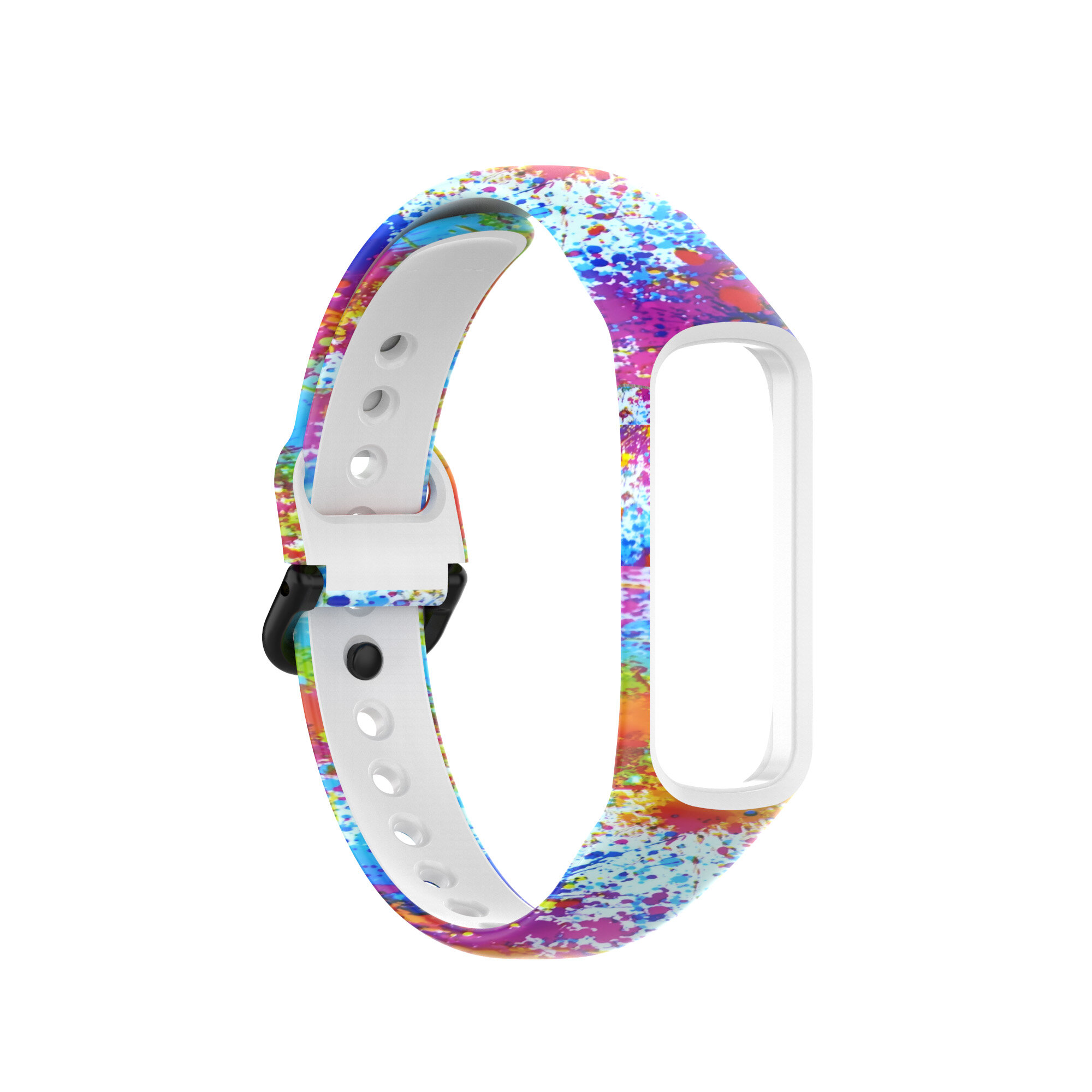 Bakeey Printed Pattern Stainless Steel Buckle Smart watch Band Replacement Strap For Samsung Galaxy Fit 2