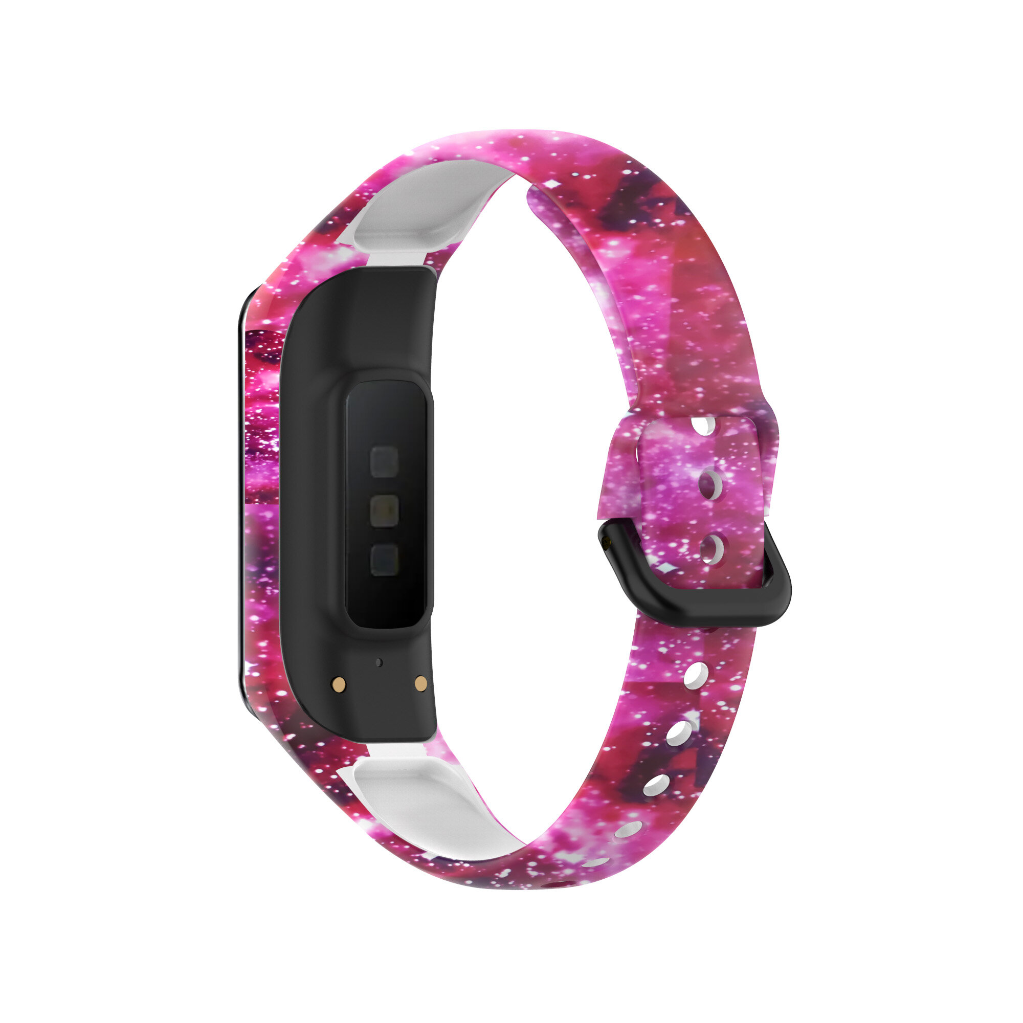 Bakeey Printed Pattern Stainless Steel Buckle Smart watch Band Replacement Strap For Samsung Galaxy Fit 2