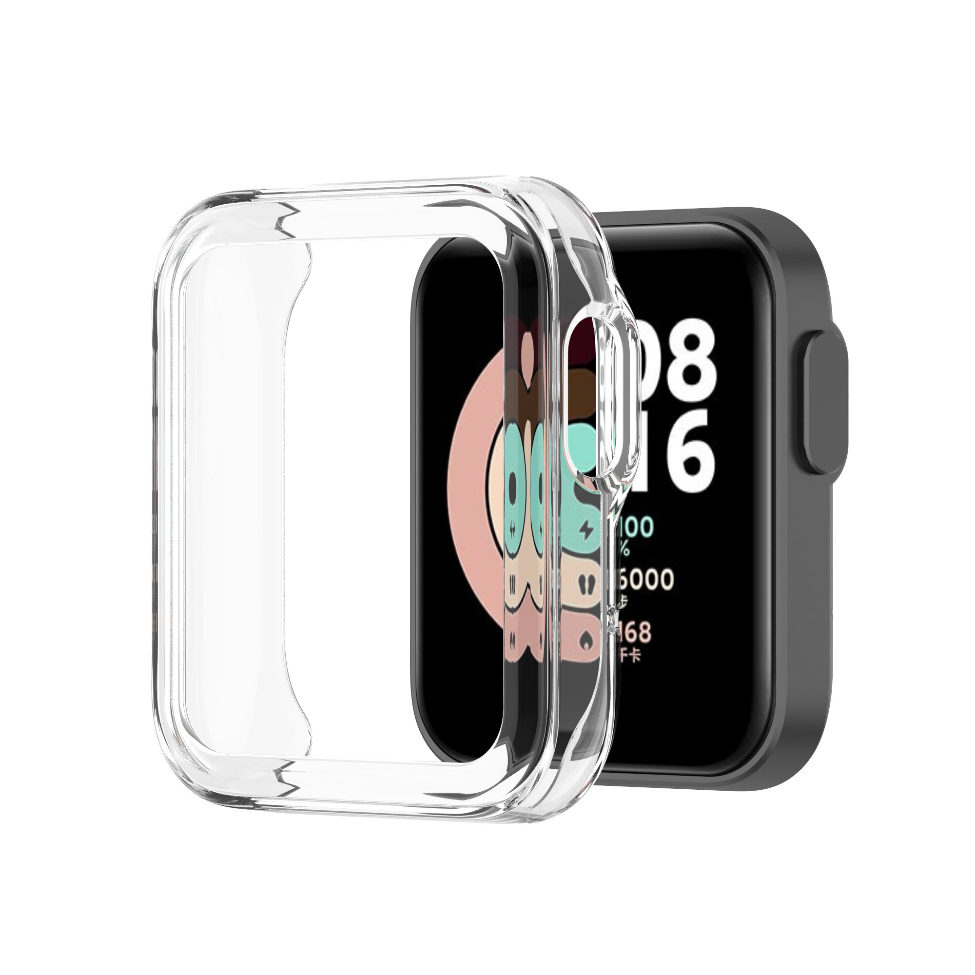 Bakeey Transparent TPU Half-pack Watch Case Cover Watch Protector For Xiaomi Mi Watch Lite