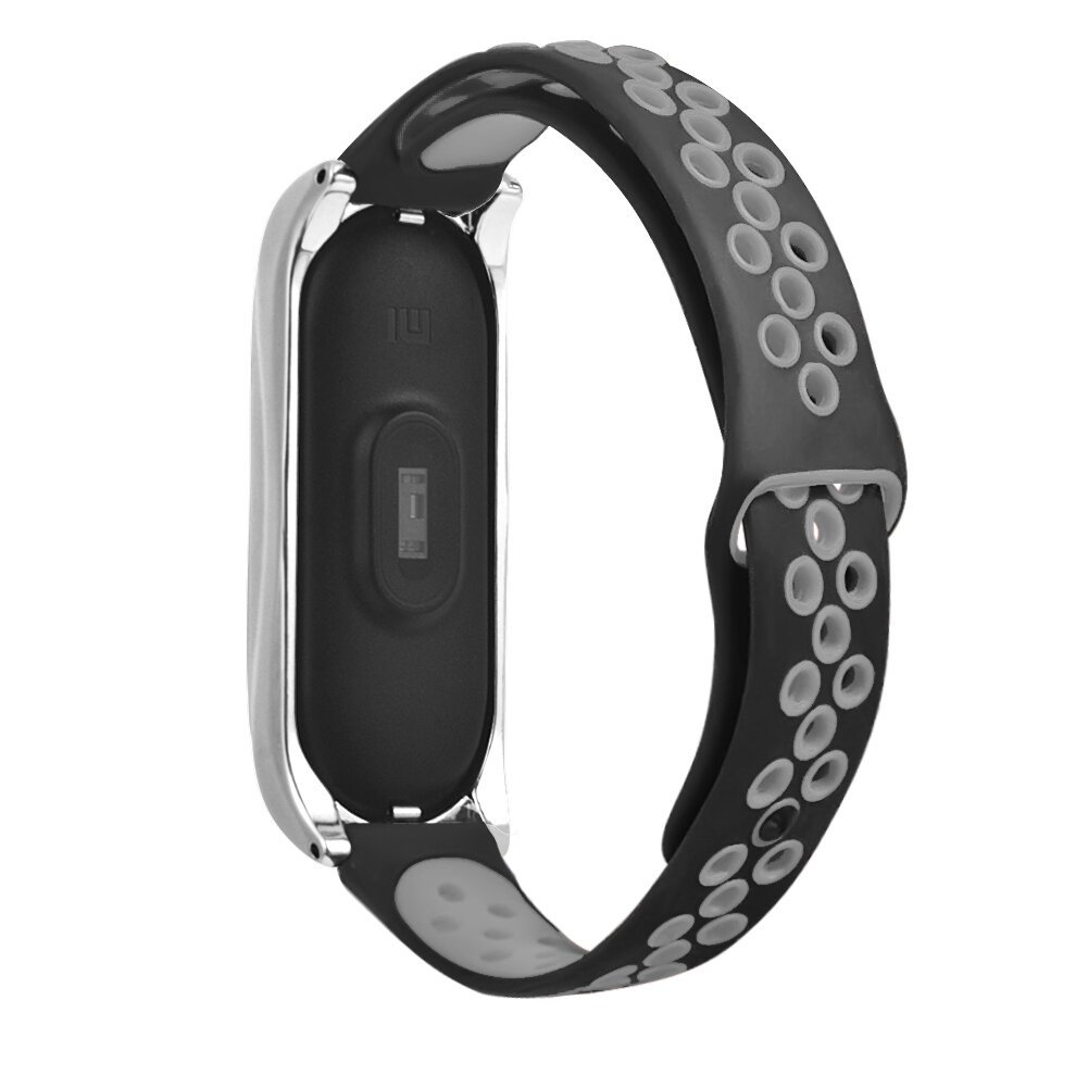 Bakeey Comfortable Breathable Silicone Watch Band Strap Replacement for Xiaomi Mi Band 6 / Mi Band 5 Non-Original