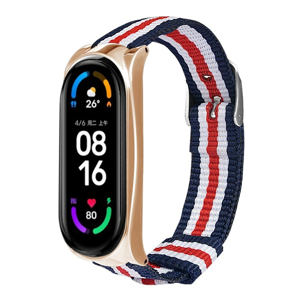 Bakeey Comfortable Sweatproof Nylon Canvas Watch Band Strap Replacement for Xiaomi Mi Band 6 / Mi Band 5 Non-Original