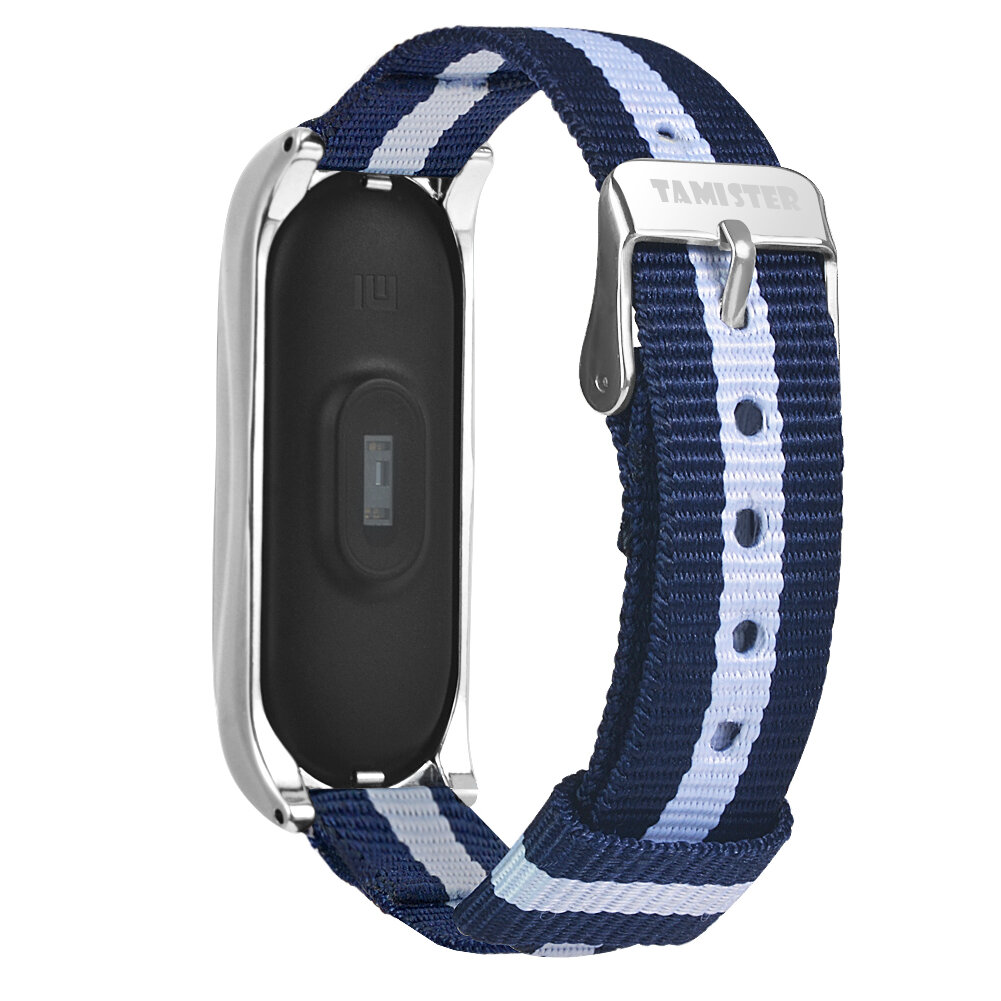 Bakeey Comfortable Sweatproof Nylon Canvas Watch Band Strap Replacement for Xiaomi Mi Band 6 / Mi Band 5 Non-Original