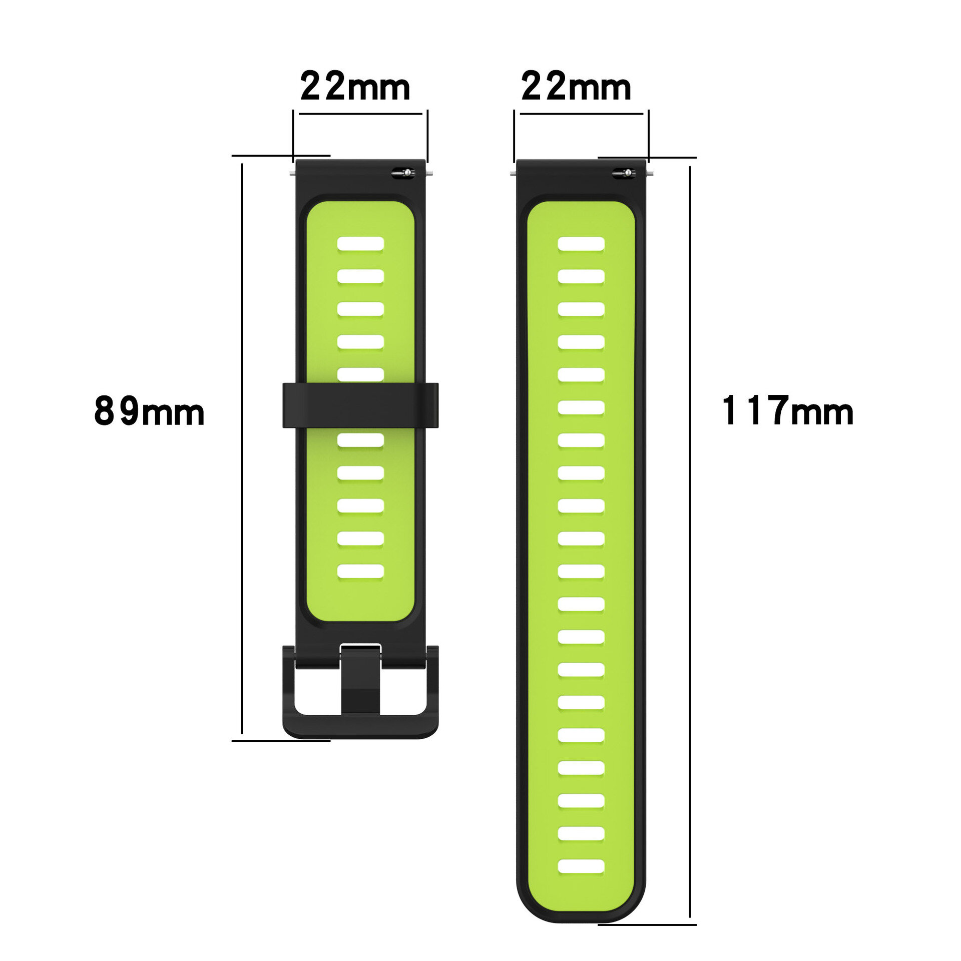 Bakeey 20/22mm Width Comfortable Breathable Sweatproof Soft Silicone Watch Band Strap Replacement for Huami Amazfit GTS3/ GTR 3