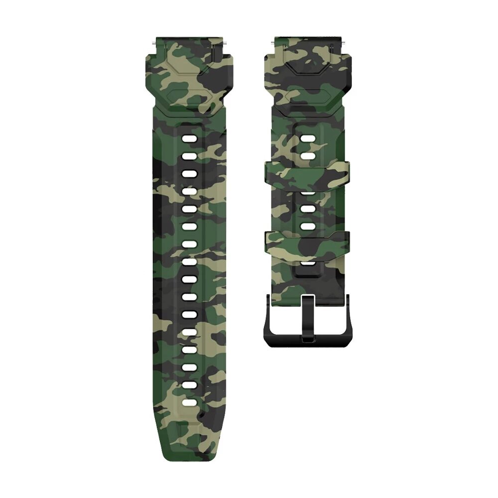 20mm Camouflage Silicone Watch Band Strap Replacement for KOSPET TANK M1 COD