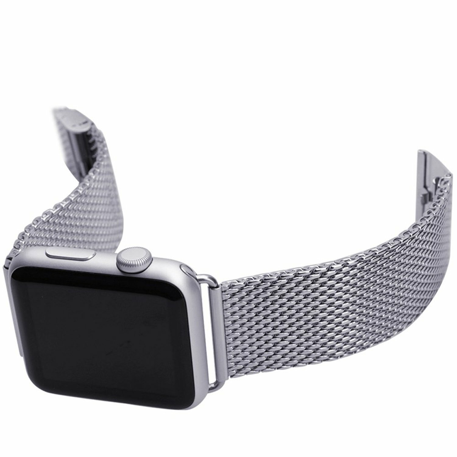 Buckle Stainless Steel Smart Watch Band Replacement Strap for Apple Watch 38MM CO