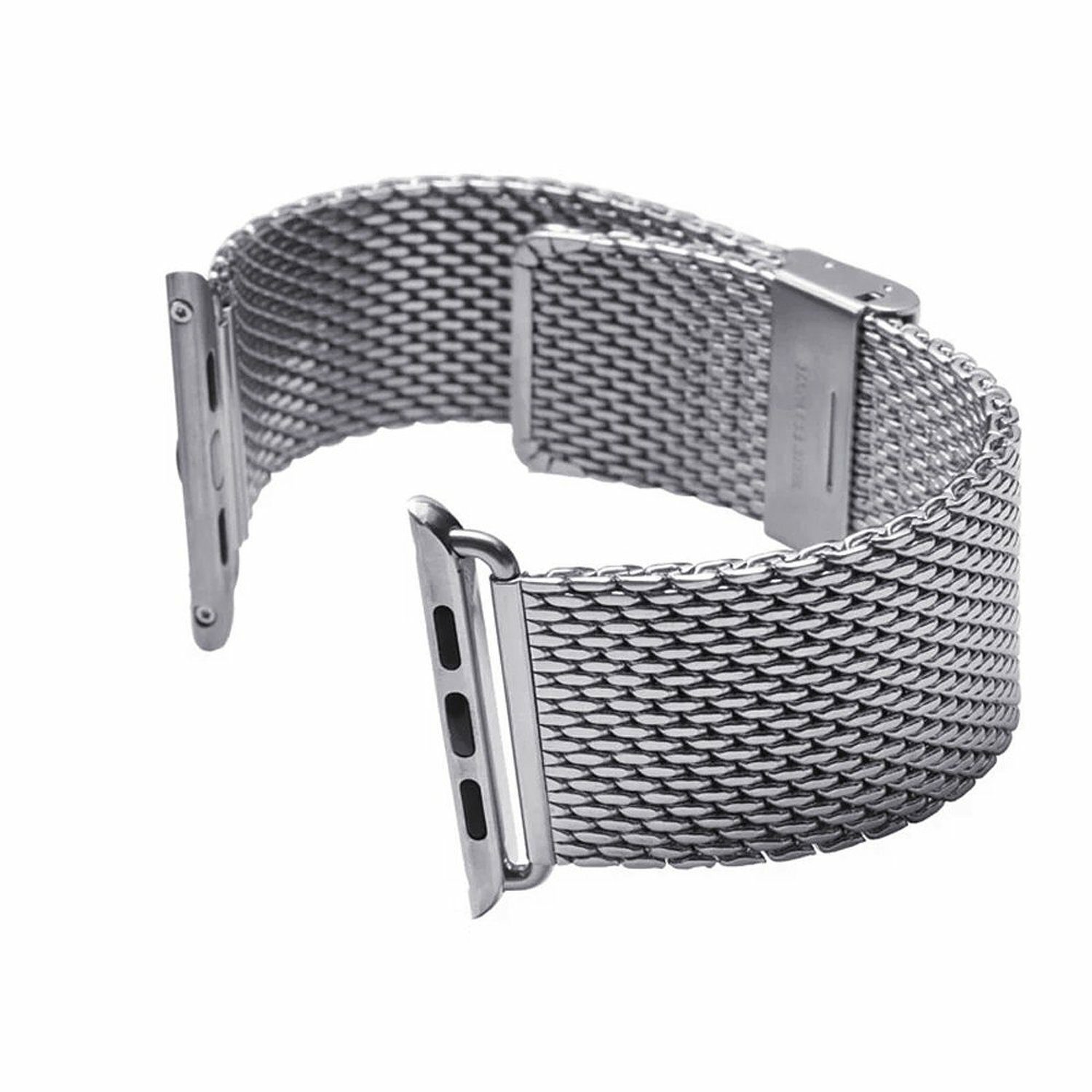 Buckle Stainless Steel Smart Watch Band Replacement Strap for Apple Watch 38MM CO