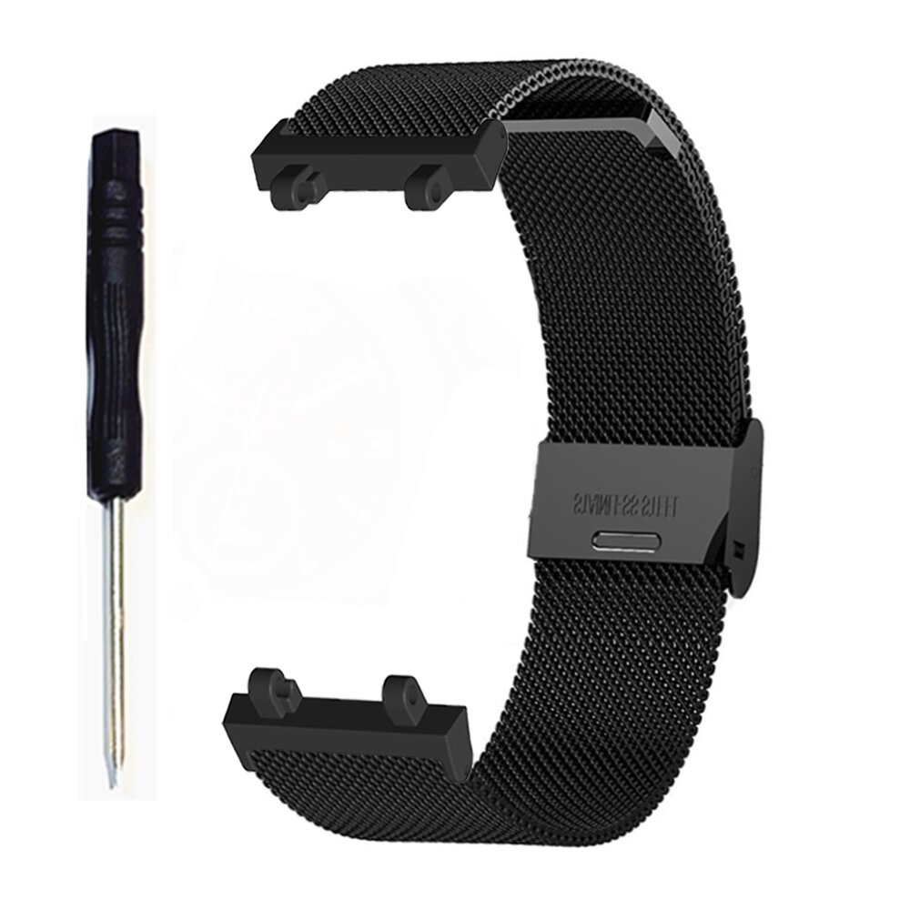 22mm Metal Mesh Belt Smart Watch Band Replacement Strap for Amazfit T-Rex 2 COD