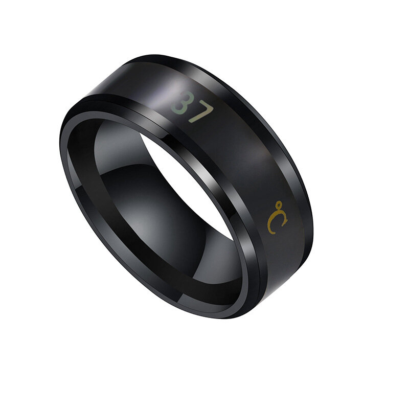 Smart Temperature Ring Steel Couple Temperature Ring Jewelry COD