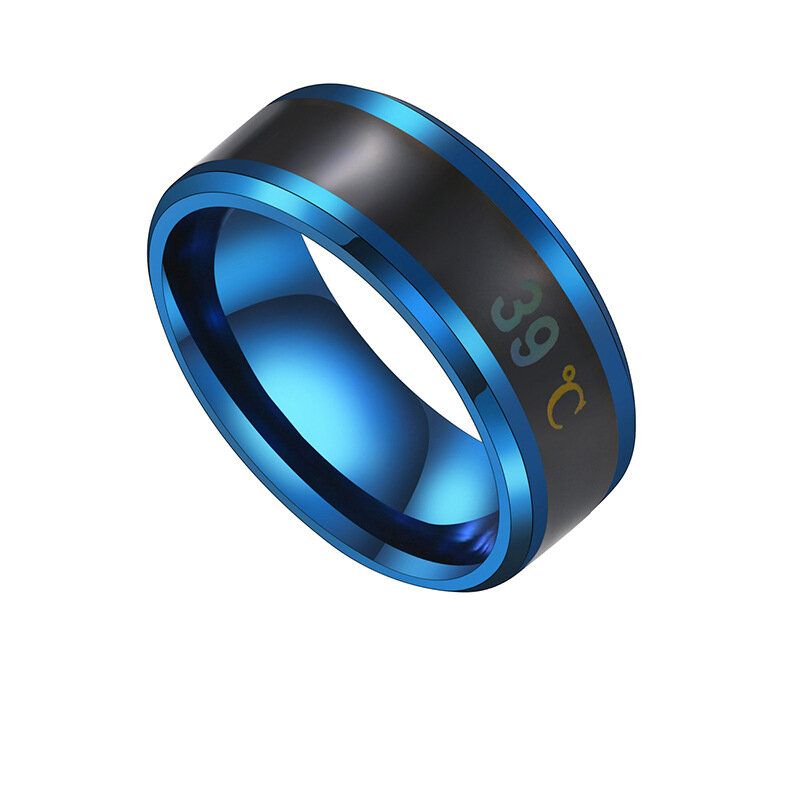 Smart Temperature Ring Steel Couple Temperature Ring Jewelry COD