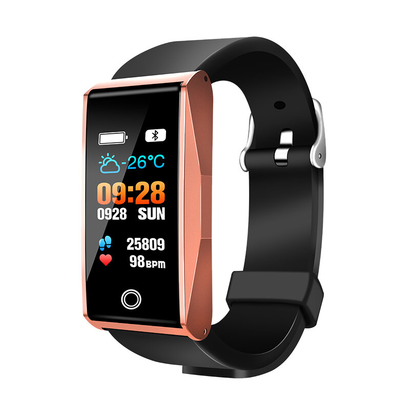 Mate1 Color Screen Heart Rate Blood Pressure Oxygen bluetooth Call Waterproof Sports Smart Bracelet