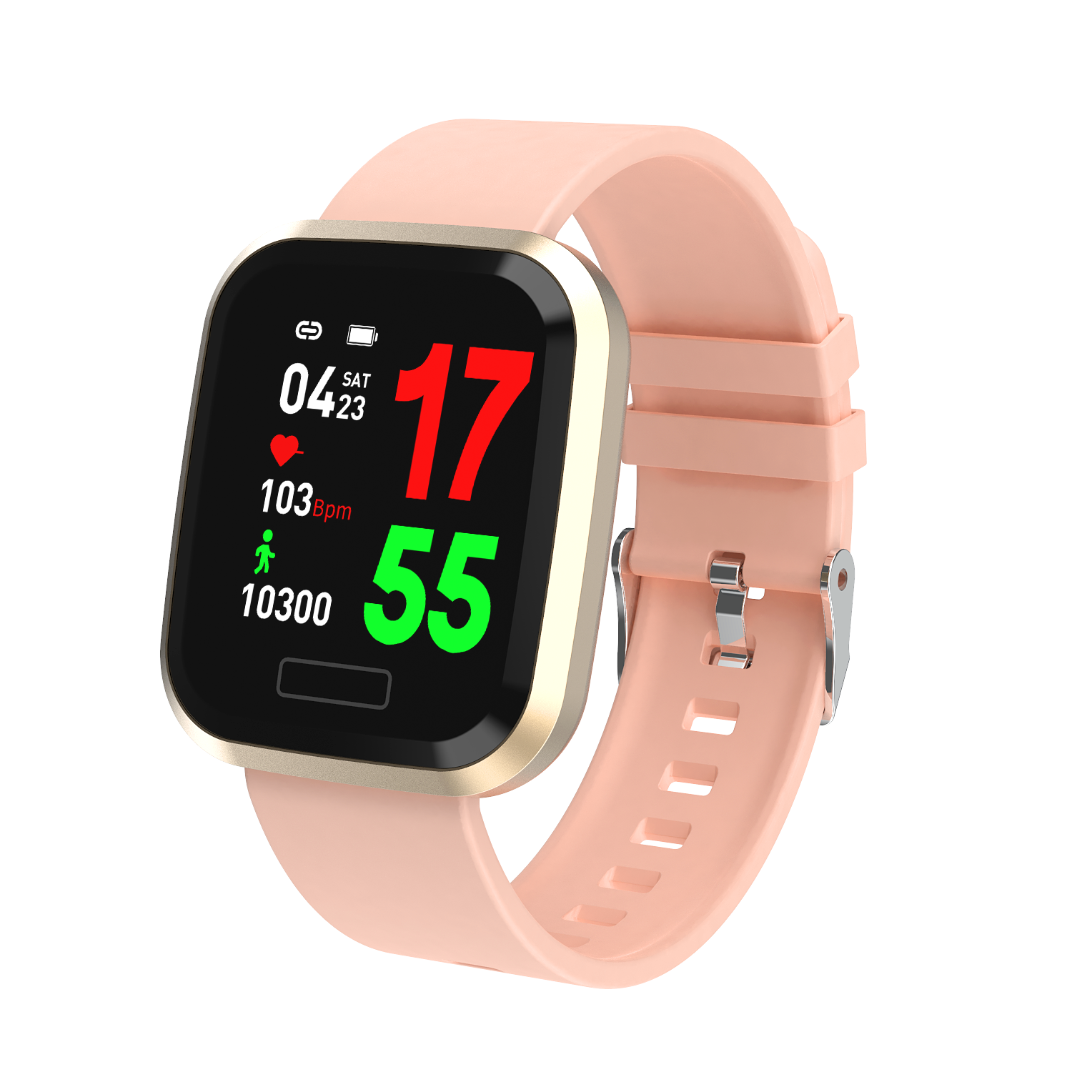 Bakeey T10 Color Display Detachable Strap IP67 Sports Mode 24h Blood Pressure O2 Stopwatch Smart Watch