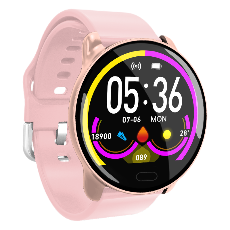 Bakeey K9 All-day Blood Pressure O2 Monitor Motion Tracking Music Brightness Control Fashion Smart Watch