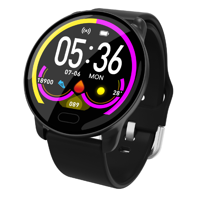 Bakeey K9 All-day Blood Pressure O2 Monitor Motion Tracking Music Brightness Control Fashion Smart Watch