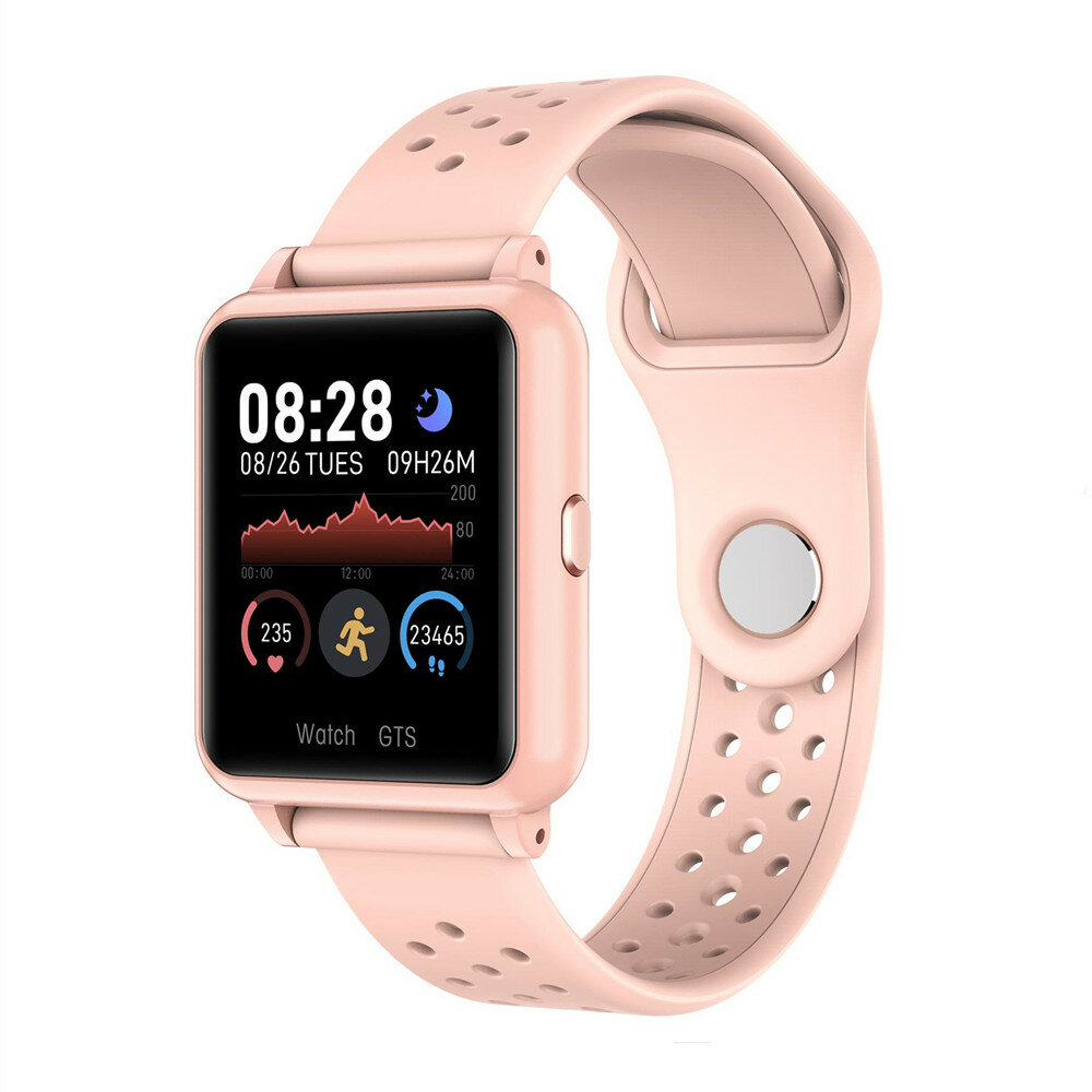 Bakeey P8 Full Touch Screen Heart Rate Blood Pressure Oxygen Monitor bluetooth Music Smart Watch