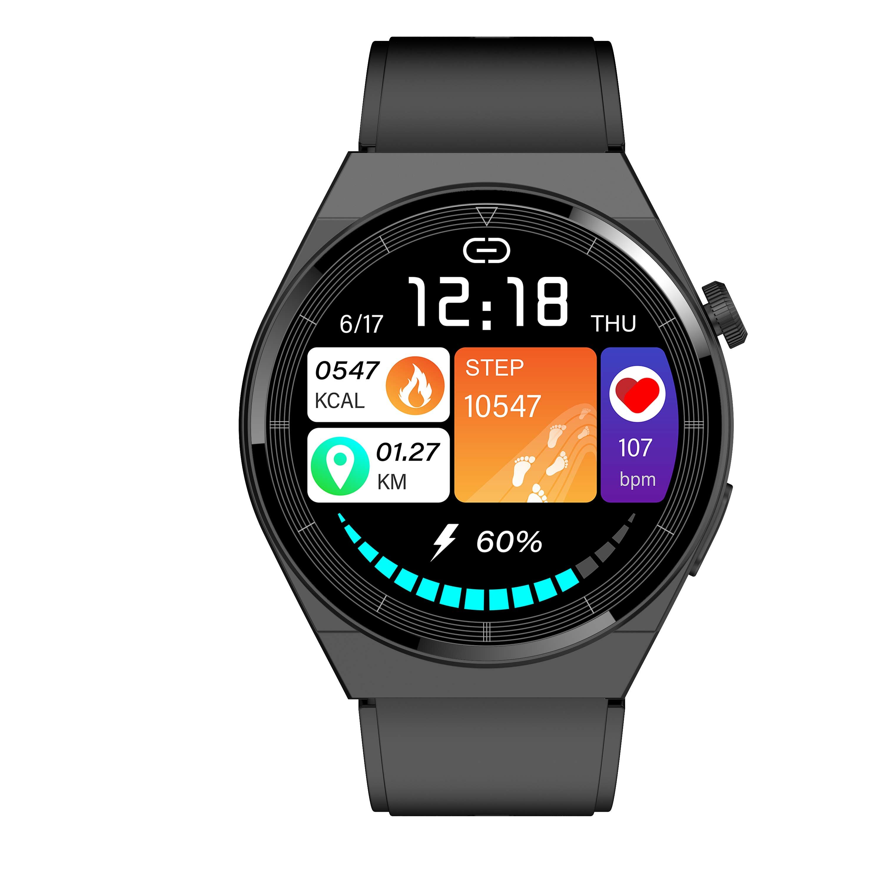 T88 1.32 inch 360*360px HD Screen bluetooth Calling Heart Rate Blood Pressure SpO2 Monitor Sport Fitness IP67 Waterproof Smart W