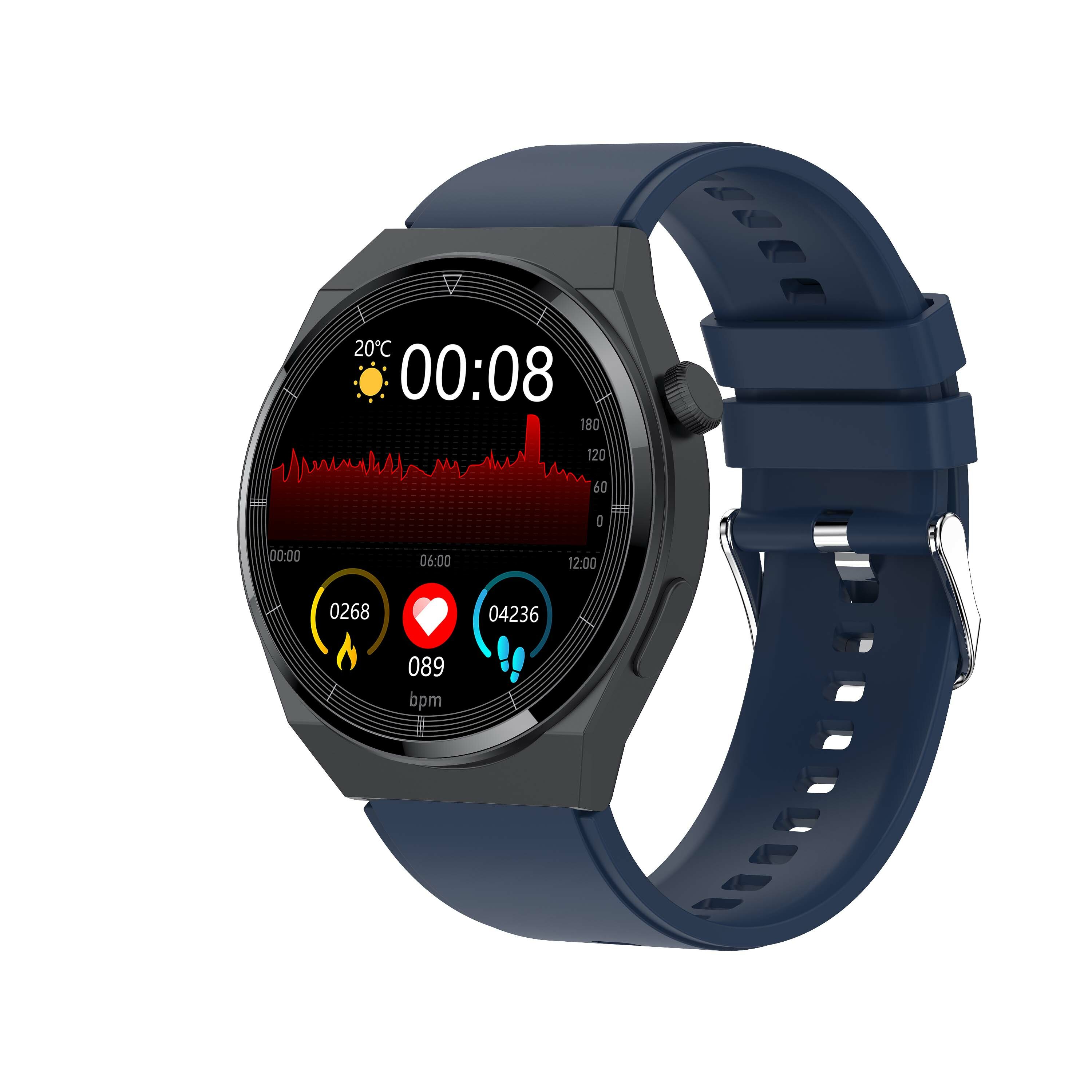 T88 1.32 inch 360*360px HD Screen bluetooth Calling Heart Rate Blood Pressure SpO2 Monitor Sport Fitness IP67 Waterproof Smart W