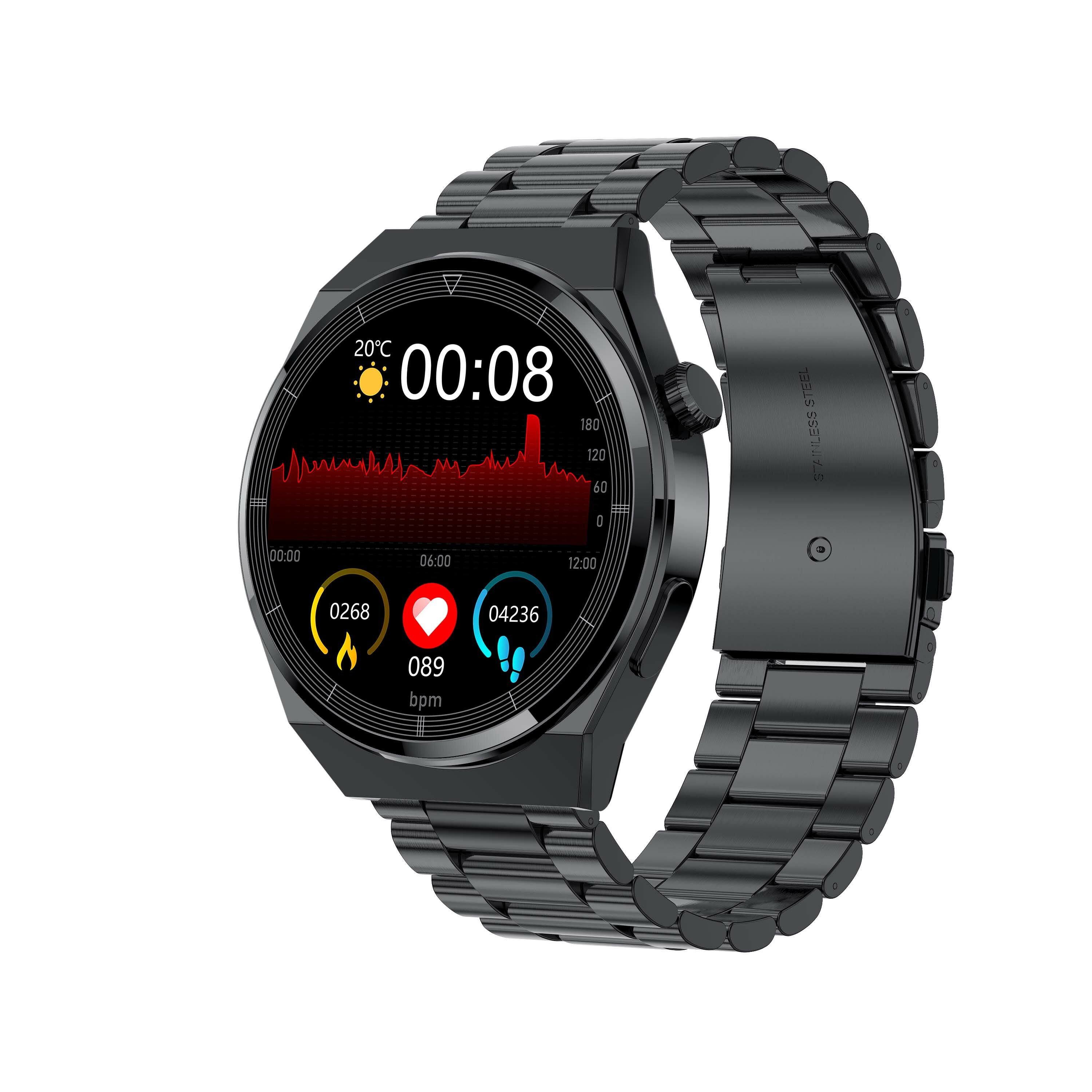 T88 1.32 inch 360*360px HD Screen bluetooth Calling Heart Rate Blood Pressure SpO2 Monitor Sport Fitness IP67 Waterproof Smart W