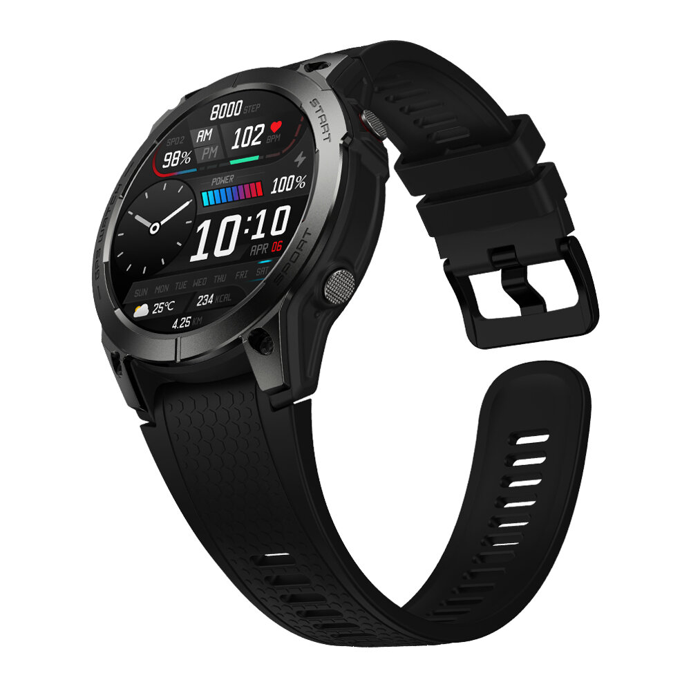 [Flagship 2023] Zeblaze Stratos 3 Premium GPS Smart Watch 1.43 inch Ultra 466*466 Pixels HD AMOLED Display Built-in GPS Hi-Fi Bl