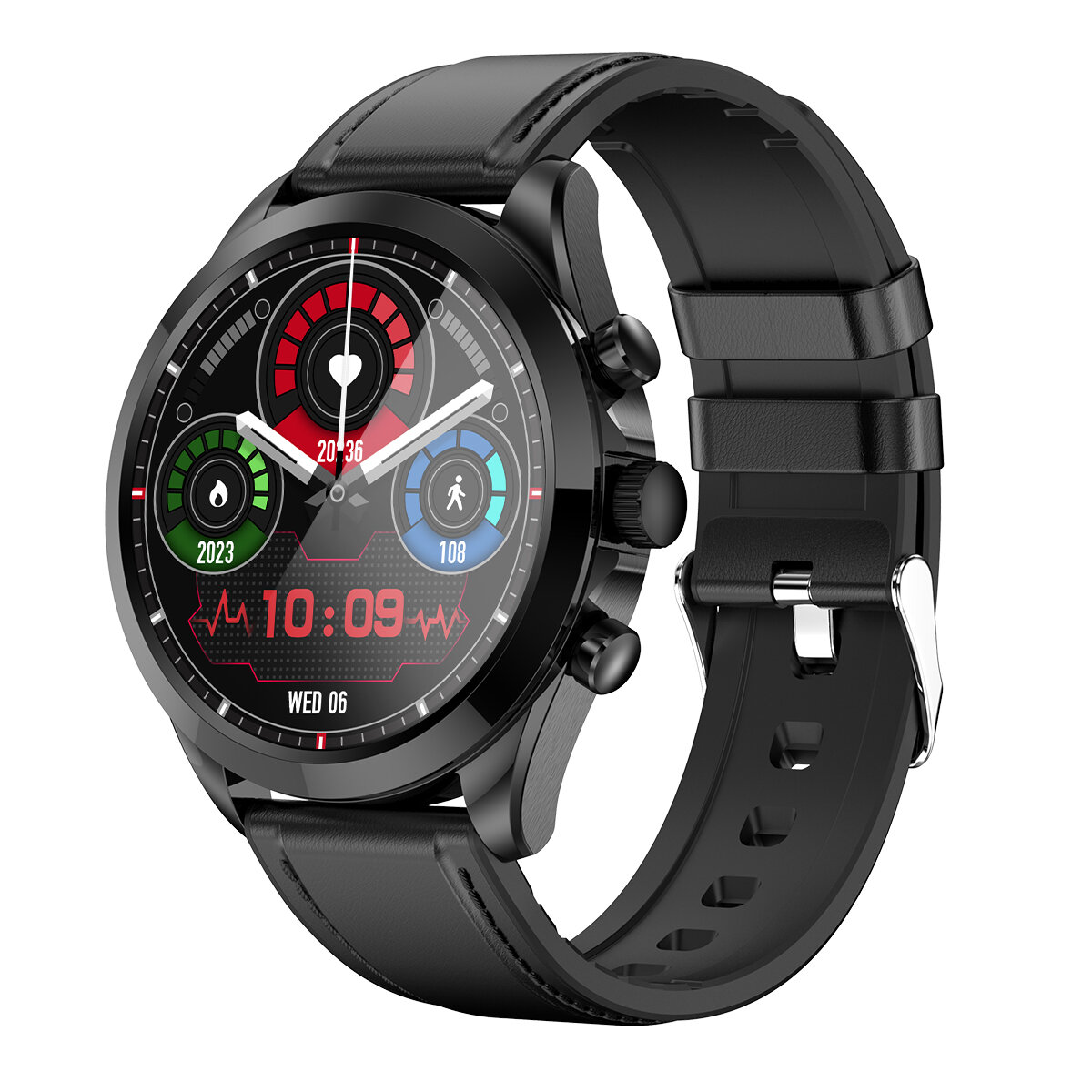 ET440 1.39 inch HD Screen bluetooth Call ECG Heart Rate Blood Pressure SpO2 Monitor Sleep Monitoring Multi-sport Modes Music Pla