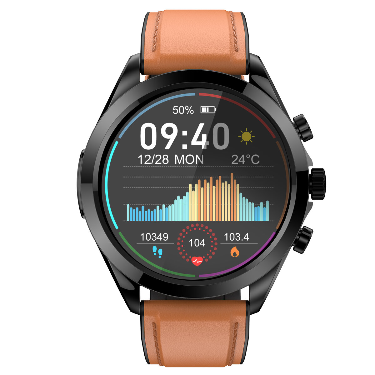 ET440 1.39 inch HD Screen bluetooth Call ECG Heart Rate Blood Pressure SpO2 Monitor Sleep Monitoring Multi-sport Modes Music Pla