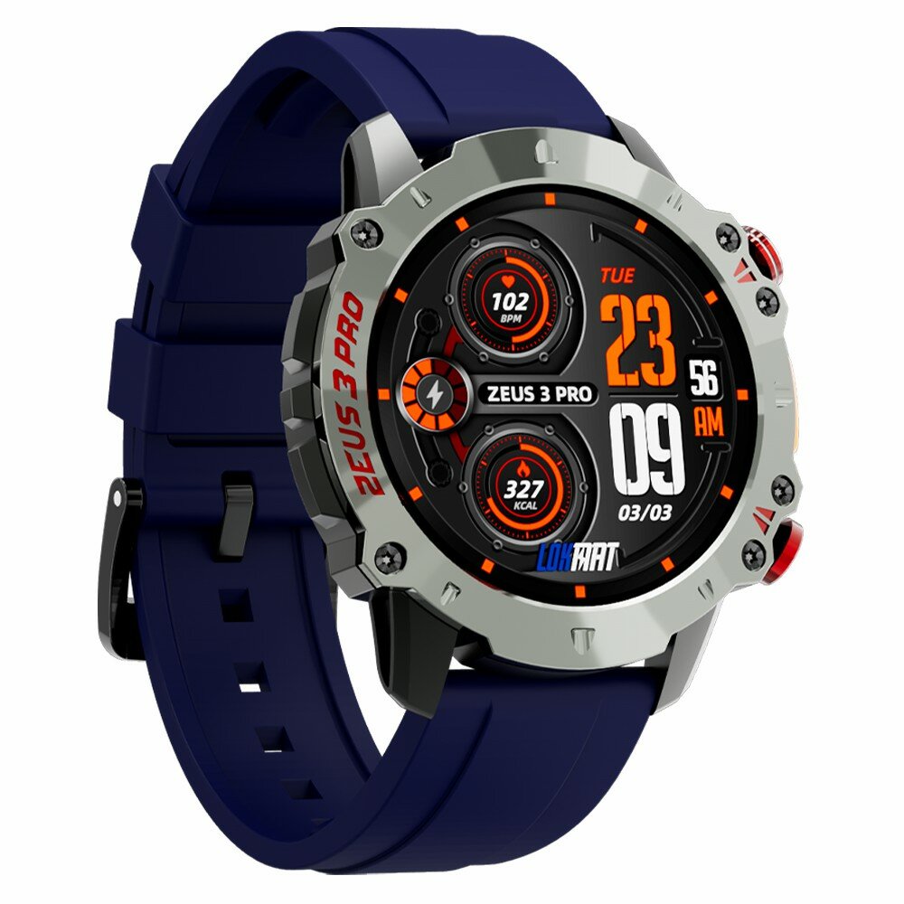 LOKMAT ZEUS 3 PRO 1.39 inch HD Bluetooth Call Notification Heart Rate Blood Oxygen Blood Pressure Monitor Outdoor Sports 50m Wat