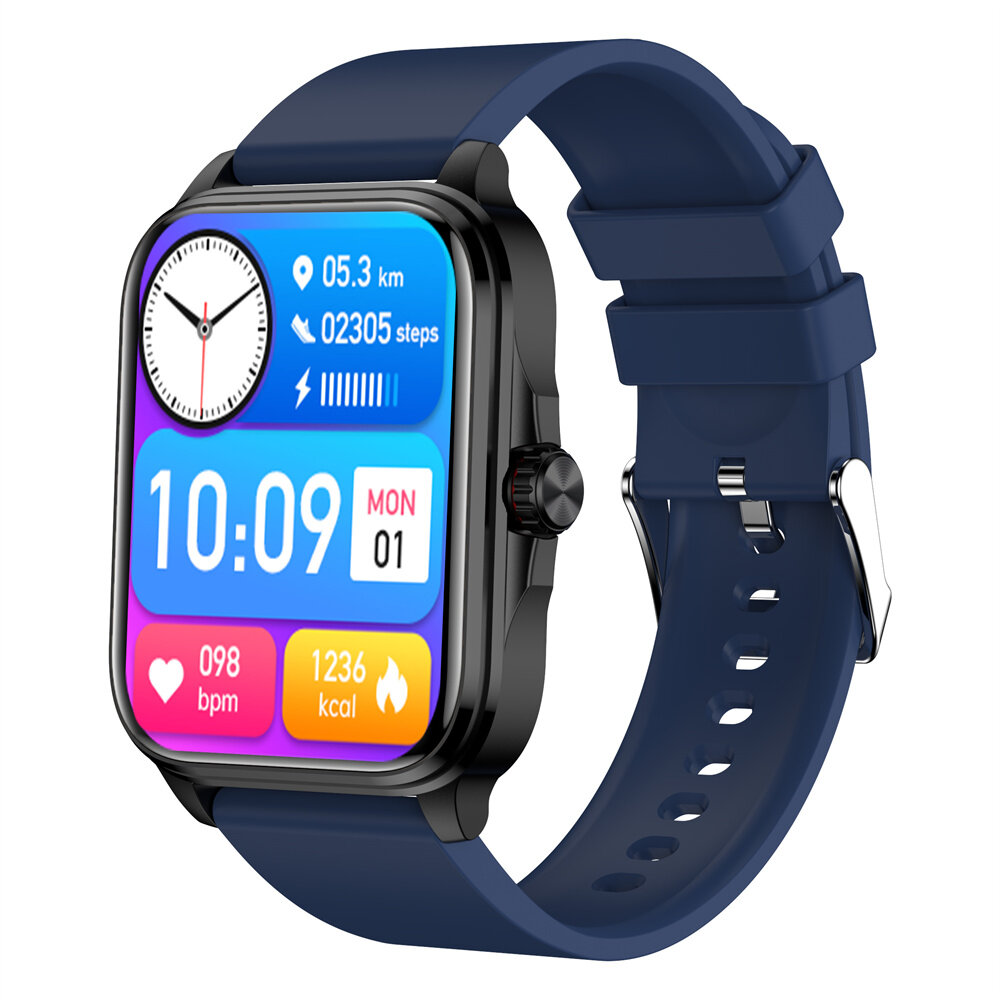 T90 1.91inch HD Screen bluetooth Call Heart Rate Blood Pressure SpO2 Monitor Non-invasive Blood Glucose Measurement Mett Functio