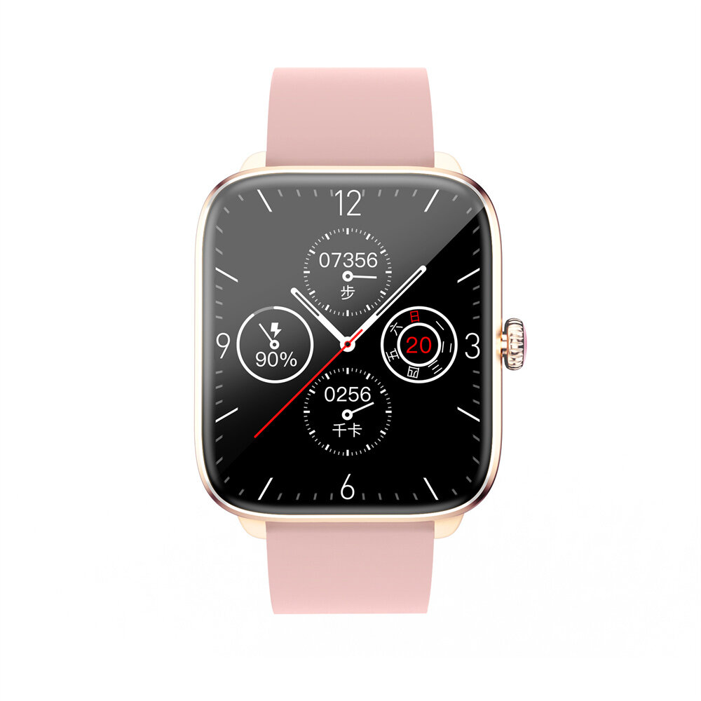 T20 1.96inch HD Screen bluetooth Call Heart Rate Blood Pressure SpO2 Monitor Sleep Monitoring Multi-sport Modes One-button Conne