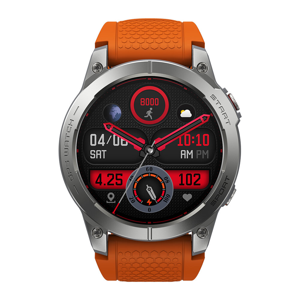 [Flagship 2023] Zeblaze Stratos 3 Premium GPS Smart Watch 1.43 inch Ultra 466*466 Pixels HD AMOLED Display Built-in GPS Hi-Fi Bl