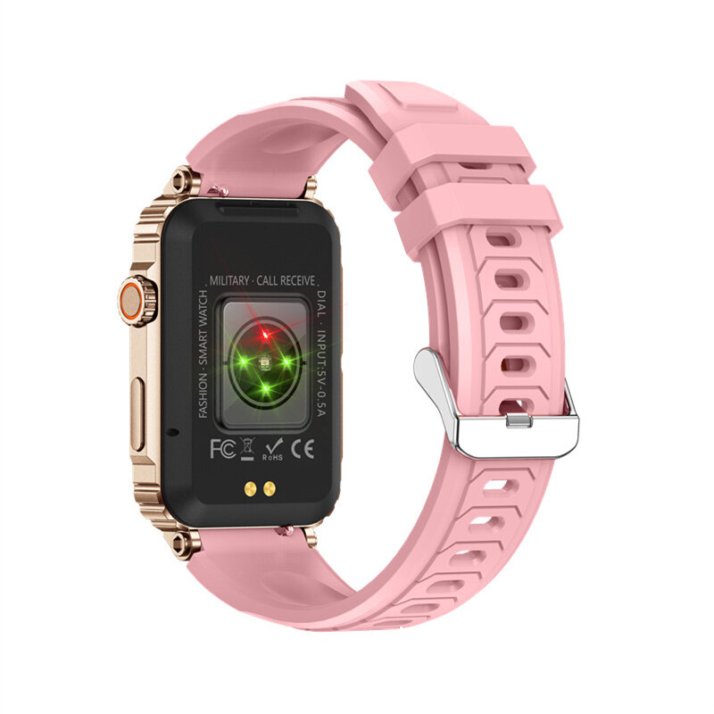 KR88 1.57inch HD Screen bluetooth Call Heart Rate Blood Pressure SpO2 Monitor Sleep Monitoring Multi-sport Modes Music Playback