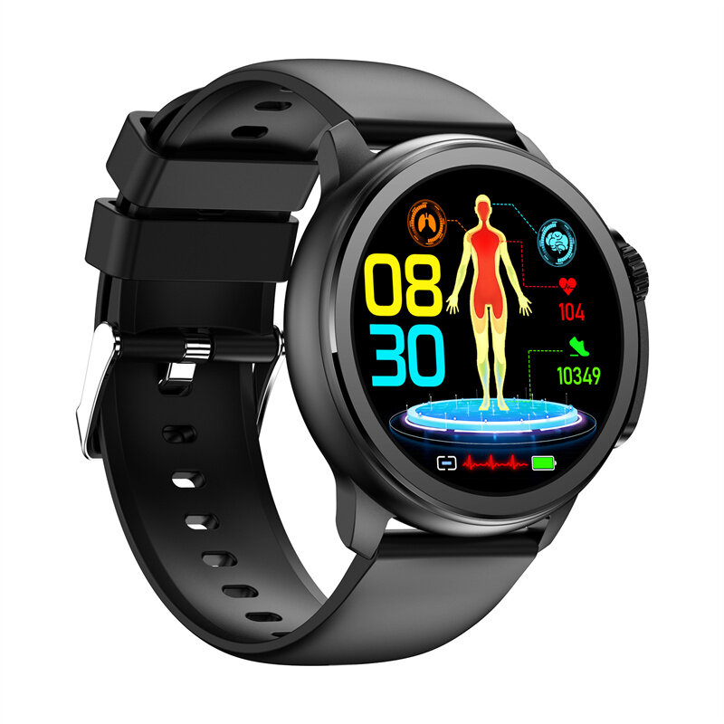 ET481 1.43 inch AMOLED HD Screen ECG Blood Composition Non-invasive Blood Glucose Measurement HRV Function AI Medical Diagnosis