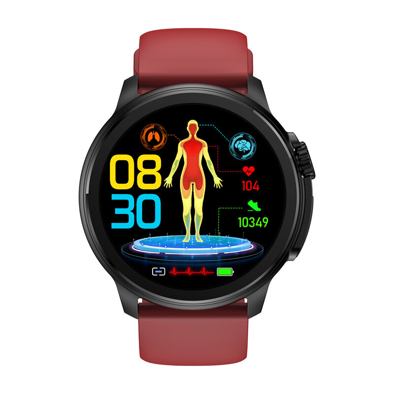 ET481 1.43 inch AMOLED HD Screen ECG Blood Composition Non-invasive Blood Glucose Measurement HRV Function AI Medical Diagnosis