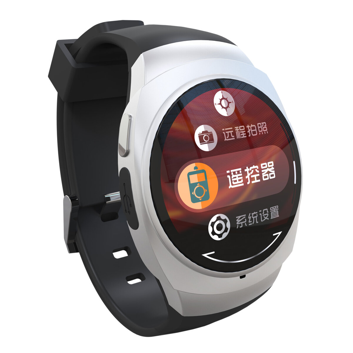 U0 1.24 inch HD Display Screen Music Player Message Reminder Intelligent Remote Control NFC Smart Watch