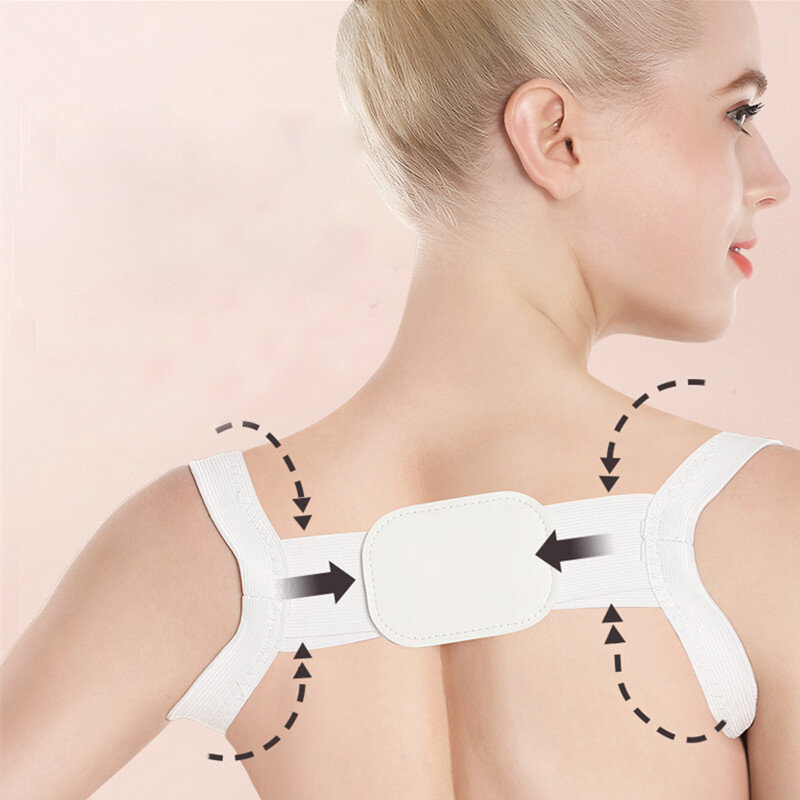 White/Black Back Correction Belt Posture Correcto COD