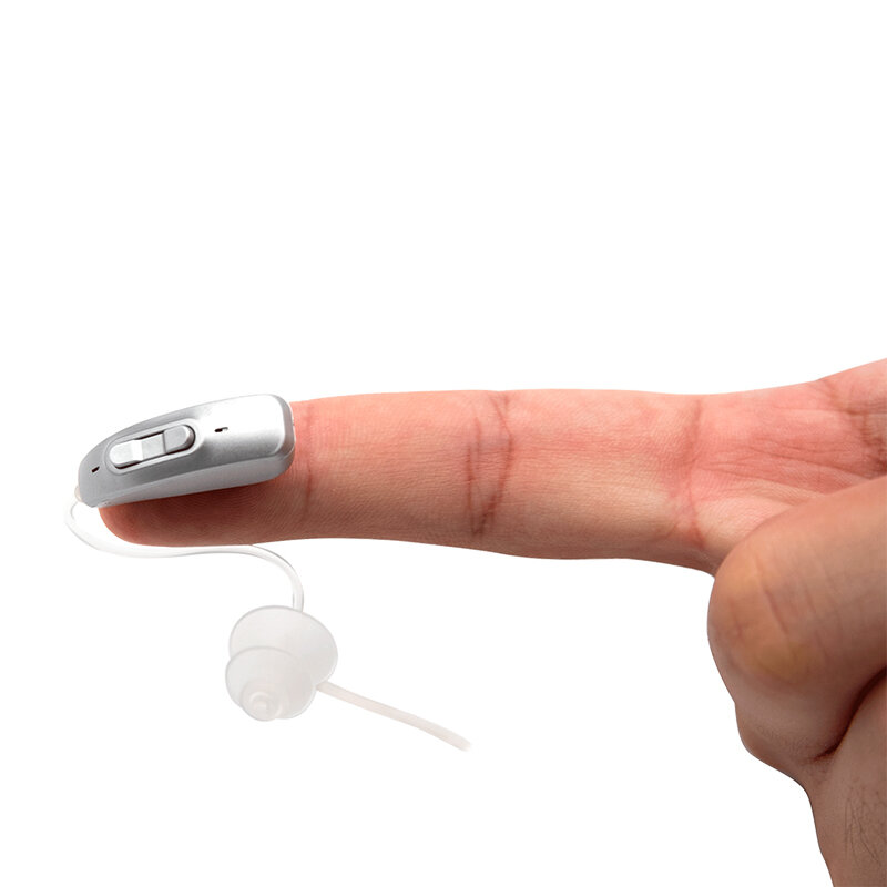 Portable Slim Rechargeable Digital In-Ear Hearing Aid with Charging Case Hearing Aids for Hearing Loss