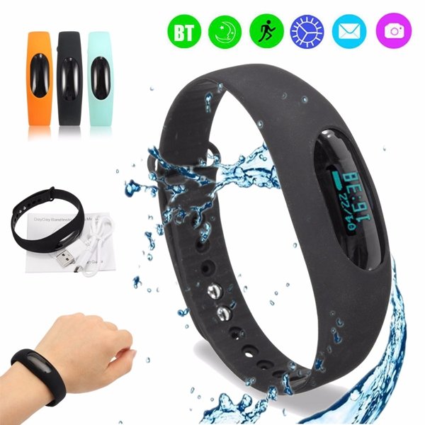 Waterproof bluetooth 4.0 Smart Bracelet Pedometer Sleep Monitor Wristband Watch Fitness Tracker