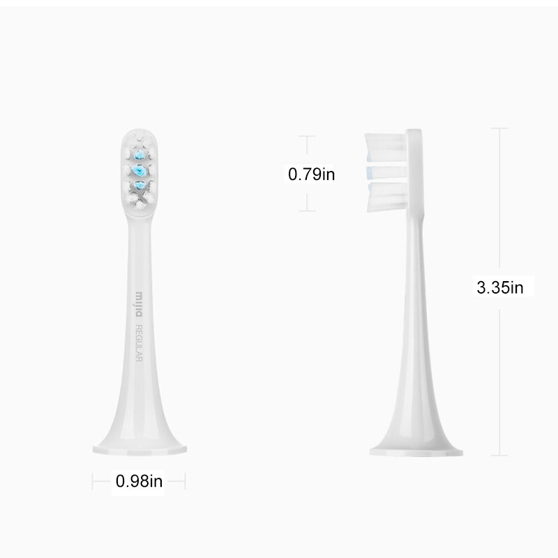 3Pack Xiaomi Toothbrush Heads Replacement Tooth Brush for the Mijia T300 T500 T500C Sonic Electric Toothbrush