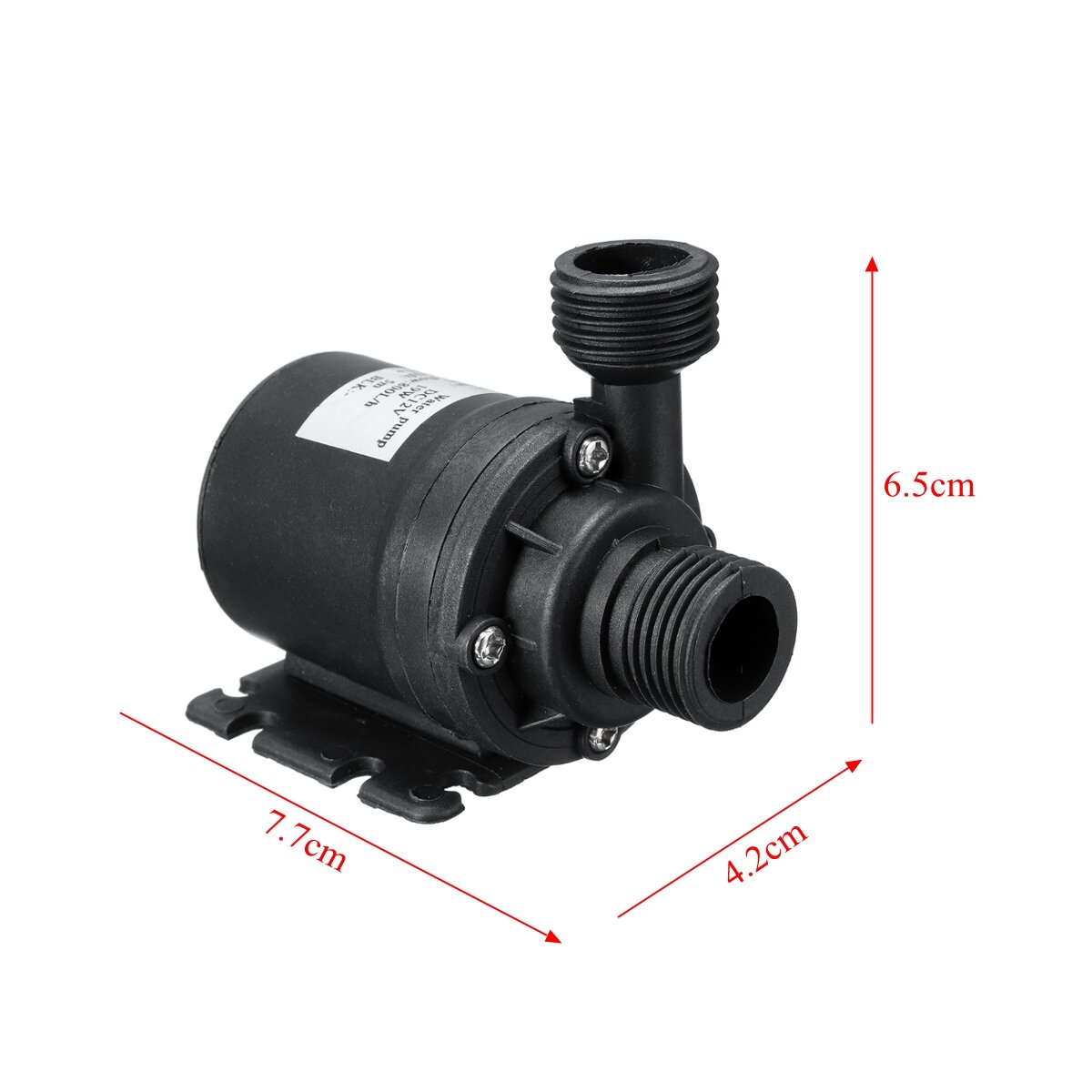 800L/H 12V DC 5M Submersible Hot Water Circulation Pump Solar Brushless Motor COD