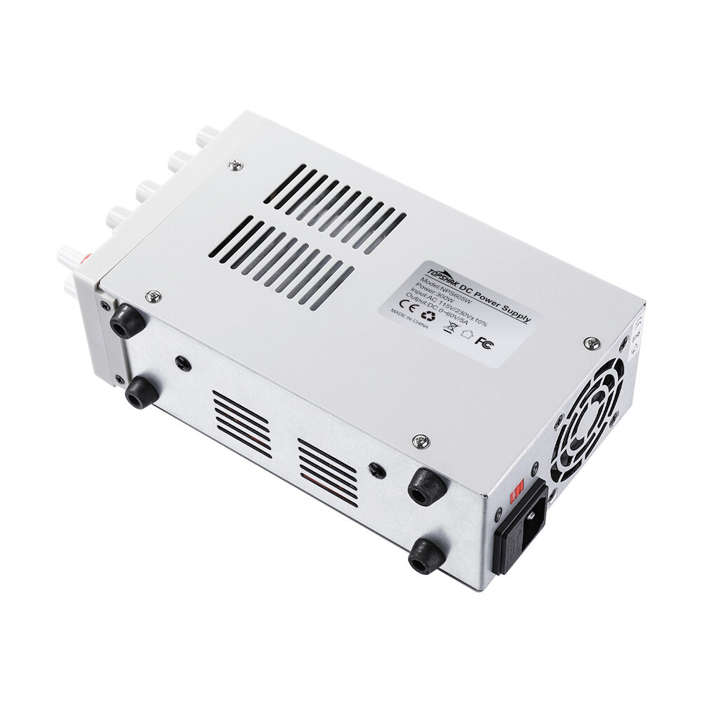 Topshak NPS605W 110V/220V 0-60V 0-5A Adjustable Digital DC Power Supply 300W Regulated Laboratory Switching Power Supply