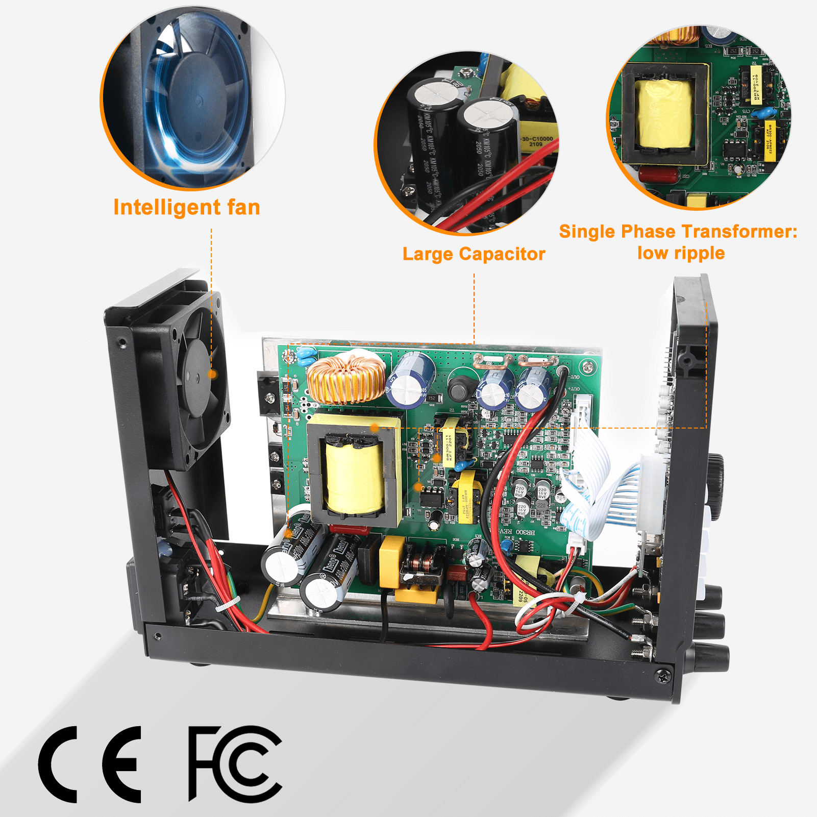 NICE-POWER SPPS-D-232 0~300V/0~10A Power Display USB 5V2A Color LCD Numeric Display 4 Group Memory Function Power On/Off Button